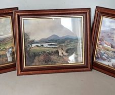 Three Vintage Country Scene Pictures