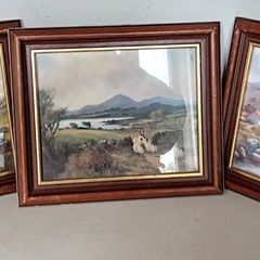 Three Vintage Country Scene Pictures