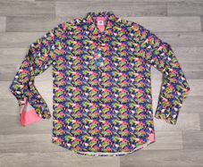 New Jimmy Fox Flamingo Patterned Shirt Mens XL/XXL