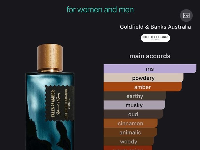 Goldfield and Banks Tales of Amber Extrait 100ml