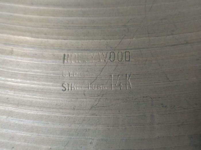 Vintage Hollywood Meazzi 20" Ride / Crash Cymbal 2000g