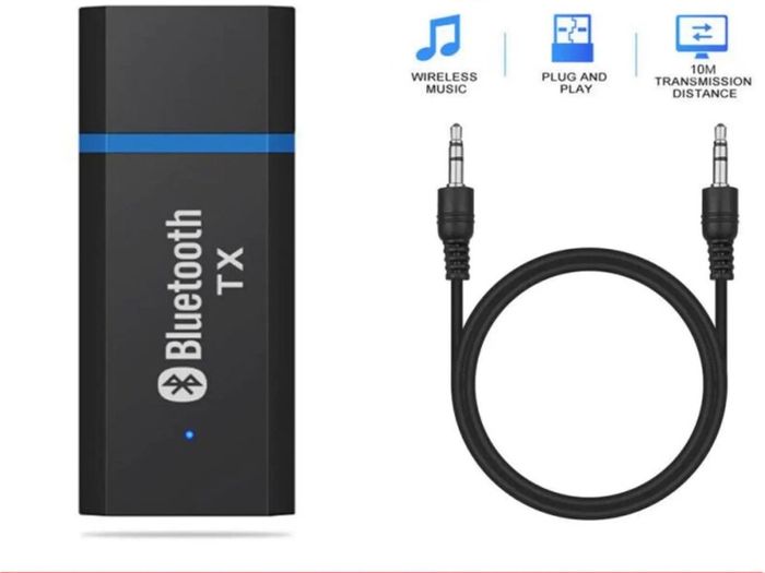 USB Bluetooth 5.0 Transmitter 3.5mm AUX Audio Adapter for Headphones Speaker TV