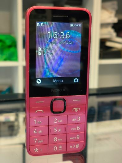 Nokia 225 [2024] 6cm [2.4] 91G Pink Mobile Phone (Nokia 225 4G TA-1610 DS PINK) Dual Sim Unlocked