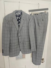Skopes Grey Check Suit