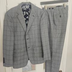 Skopes Grey Check Suit