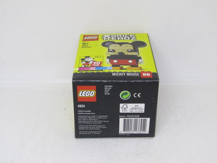 LEGO 41624 Mickey Mouse BrickHeadz Series Super Rare Version Factory Error As You Will See The CMYK Color Bars Around The End Of The Box Brand New in Factory Sealed Box