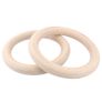 Top Quality Olympic Strength Gym Rings Made of Wood (32mm)with Buckle Straps Image 9