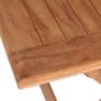 Folding Garden Table 120x70x75 cm Solid Teak Wood Image 3