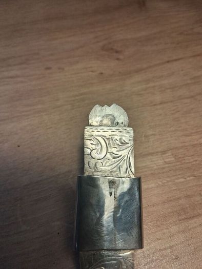 Early 20th Century Sterling Silver Money Clip and Thimble