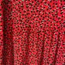 dress bnwt size 12 maxi red tiered dress size 12 v neckline long sleeved Image 8