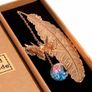 Toirxarn Metal Feather Bookmark Xmas Gift Christmas Present for Women Mum Ladies Her Girl Grandma Teacher Sister Wife MULTIPLE COLOURS AVAILABLE (FREE POSTAGE) Image 3