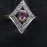 Vintage 9ct Gold Ruby & Diamond Ring Birmingham Hallmarked Size 52 1.81g Image 6