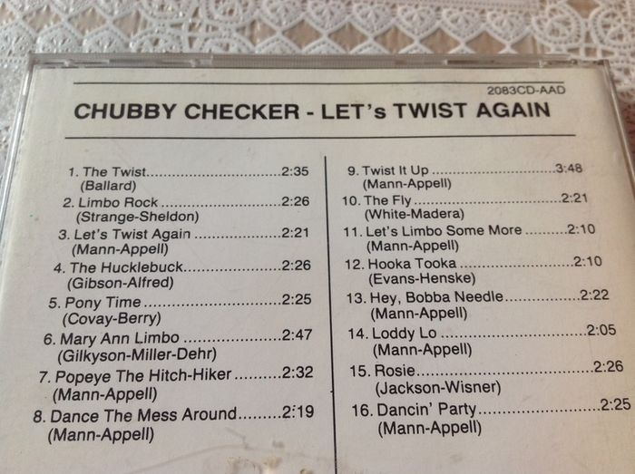 Let's Twist Again.  Chubby Checker. CD.