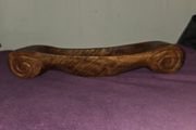 Hand carved wooden trinket dish