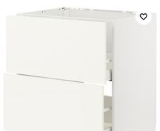 ikea kitchen Base sink cabinet METOD / MAXIMERA 2 fronts, 2 drawers, white