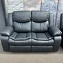 Valerie Black 3+2 Leather Recliner Sofa Set Image 5