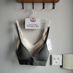 2 Pack Wireless Bra Size 2XS - New
