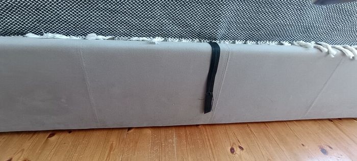 king size divan bed light grey