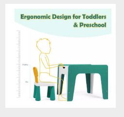 Kids Table Chair Set Children Learning Play Furniture