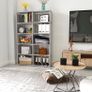 6-Tiers Portable Bookshelf with Fabric Cloth at Back, 10 Cube Closet Storage Organiser Bookcase, Living Room,Study Room,Bedroom (FREE POSTAGE) Image 4