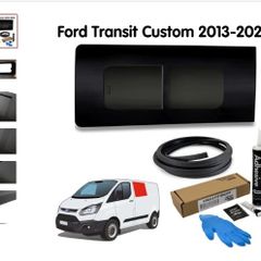 Left Opening Window + Fitting Kit for Ford Transit Custom 1st Gen V362 (2013-2023)