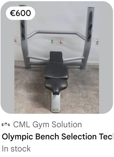 technogym flat weight bench