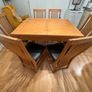Solid Oak Extending Dining Table and 6 Chairs Set Image 5