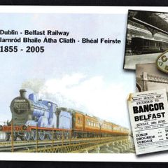 2005 Ireland Dublin Belfast Railways Commemorative Stamps Booklet Mint Never Hinged (MNH). Images of contents shown