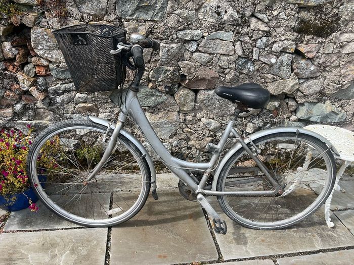 ladies Silver Bike