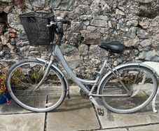 ladies Silver Bike