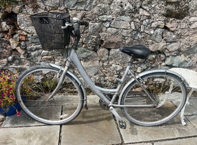 ladies Silver Bike