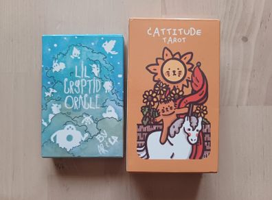 Cat Tarot Deck Supernatural Occult Witchcraft Pagan Novelty Card Game