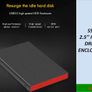 2.5'' Hard Drive Enclosure External Hard disk Caddy USB 3.0 Image 2