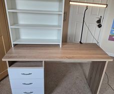 new desk with lamp