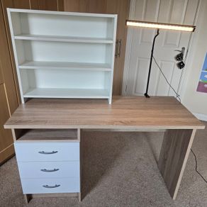 new desk with lamp