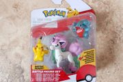 Pokemon Battle Figure Set 2025 Pikachu + Galarian Ponyta + Gible PKW4097 NEW