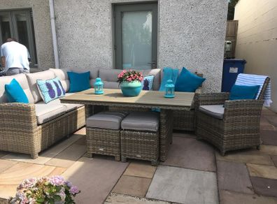 Garden Furniture Completed Set with Cushions