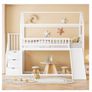 Children Bunk Bed with slide and storage Image 3