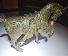 chinese style bronze warhorse