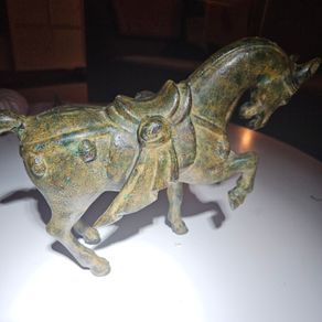 chinese style bronze warhorse