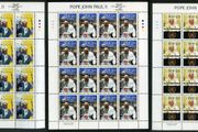 2003 Ireland 25th Anniversary of the Election of Pope John Paul II Commemorative Stamps Sheetlet Plate 1A1A1A1A Mint Never Hinged (MNH)
