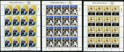 2003 Ireland 25th Anniversary of the Election of Pope John Paul II Commemorative Stamps Sheetlet Plate 1A1A1A1A Mint Never Hinged (MNH)