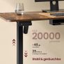 Vintage Height Adjustable Desk L shaped Corner Desk 160 x 140 cm Image 4