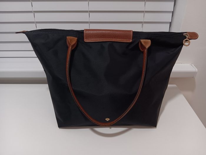 Black Longchamp Le Pliage Bag - Size L