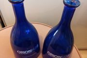 2 glass water carafs  from Italy