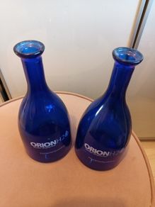 2 glass water carafs  from Italy