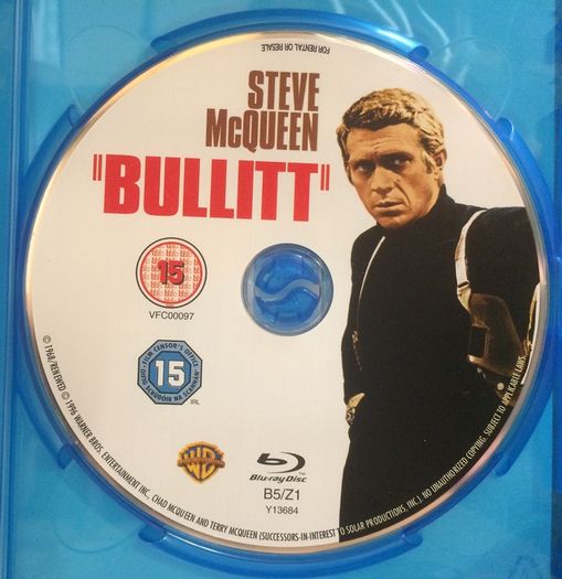 Bullitt [1968] Steve McQueen, Robert Vaughan, Robert Duvall & Jacqueline Bisset [Blu-ray Movie]