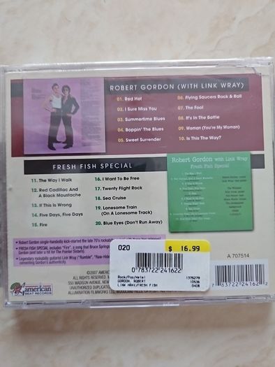 Robert Gordon With Link Wray CD - Fresh Fish Special  (NEW)