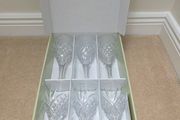 Galway Crystal Tralee Wine Glasses 6