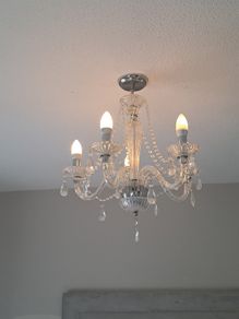 Glass chandelier